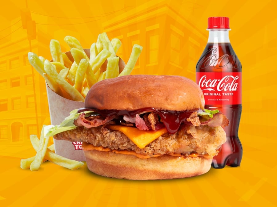 BBQ Placa Burger Menü