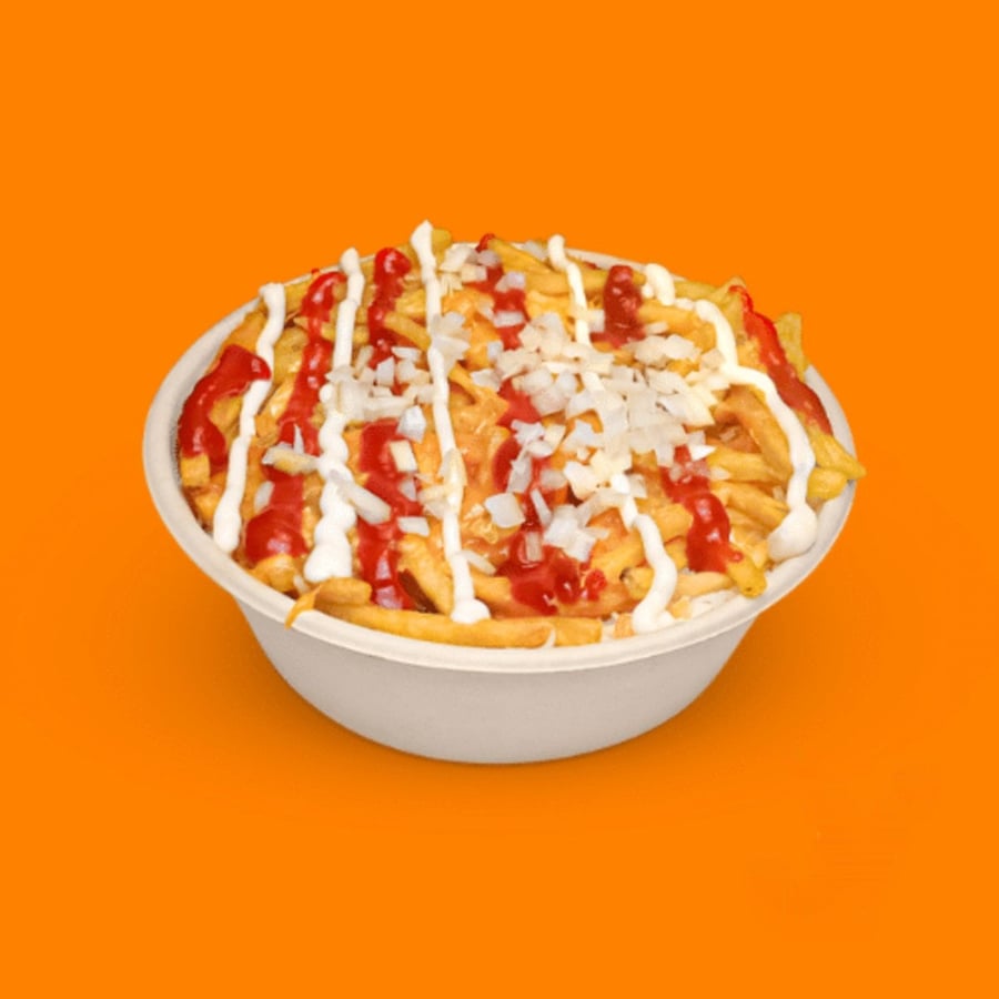 Pommes Spezial Rot/Weiss