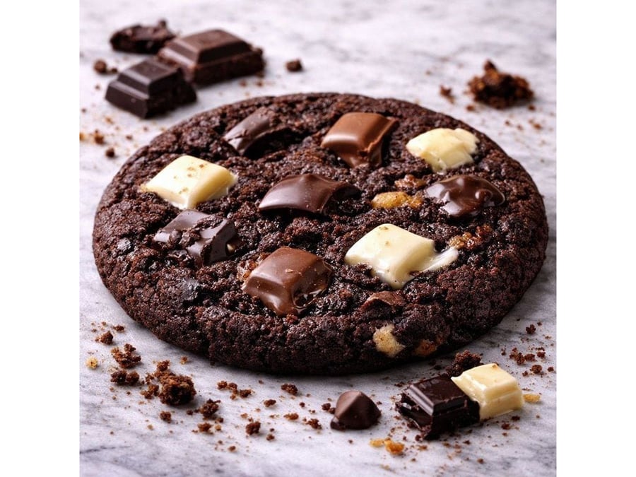 3 Çikolatalı Kurabiye (Triple Chocolate Cookie)